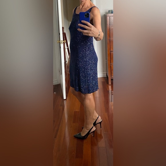 Kim and Co. Sparkling navy shift dress - Picture 3 of 13